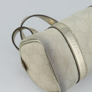 GUCCI GG Supreme Mini Handtasche PVC Weiß Gold 190400 Auth bs35446-11