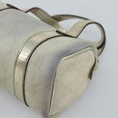 GUCCI GG Supreme Mini Handtasche PVC Weiß Gold 190400 Auth bs35446-12