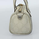 GUCCI GG Supreme Mini Handtasche PVC Weiß Gold 190400 Auth bs35446-5