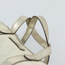 GUCCI GG Supreme Mini Handtasche PVC Weiß Gold 190400 Auth bs35446-8