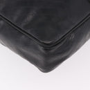 Gianni Versace Business Bag Leather Black Gold Auth bs35448-10