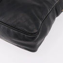 Gianni Versace Business Bag Leather Black Gold Auth bs35448-11