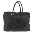 Gianni Versace Business Bag Leather Black Gold Auth bs35448-3