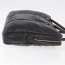 Gianni Versace Business Bag Leather Black Gold Auth bs35448-4