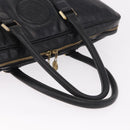 Gianni Versace Business Bag Leather Black Gold Auth bs35448-7