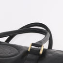 Gianni Versace Business Bag Leather Black Gold Auth bs35448-8