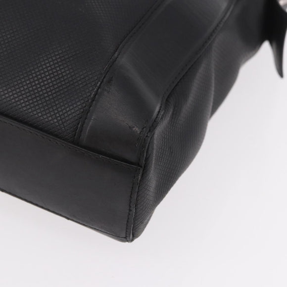 BOTTEGA VENETA Business Bag Leder Schwarz Silber Auth bs35449