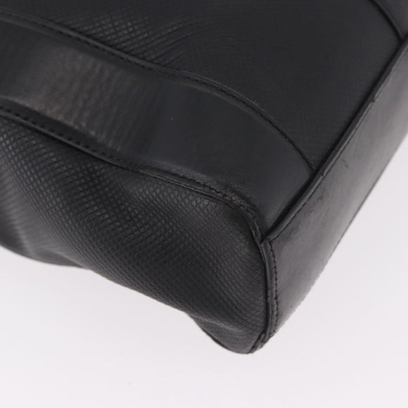 BOTTEGA VENETA Business Bag Leder Schwarz Silber Auth bs35449