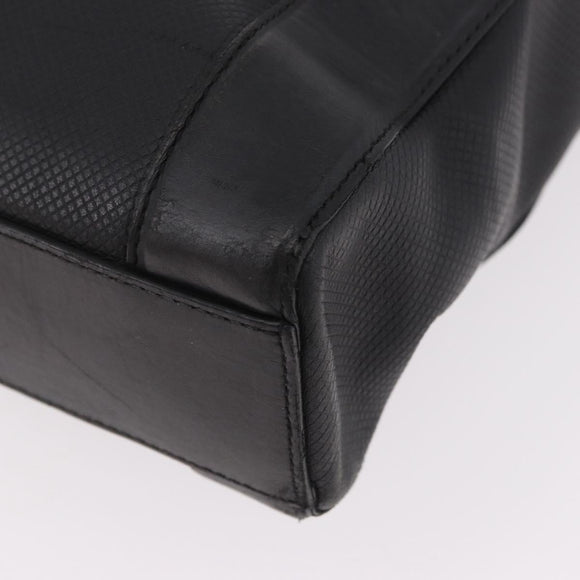 BOTTEGA VENETA Business Bag Leder Schwarz Silber Auth bs35449
