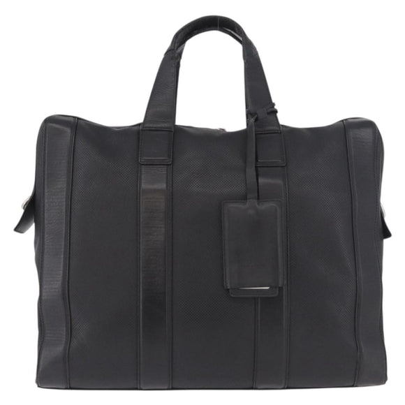 BOTTEGA VENETA Business Bag Leder Schwarz Silber Auth bs35449