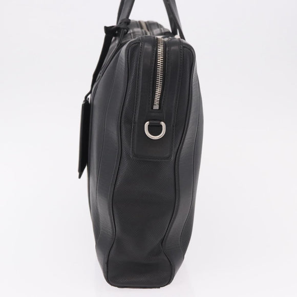 BOTTEGA VENETA Business Bag Leder Schwarz Silber Auth bs35449