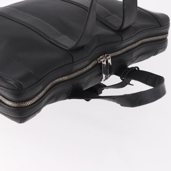 BOTTEGA VENETA Business Bag Leder Schwarz Silber Auth bs35449