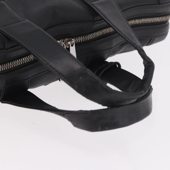 BOTTEGA VENETA Business Bag Leder Schwarz Silber Auth bs35449