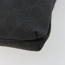GUCCI GG Supreme Shoulder Bag PVC Black Silver 322279 Auth bs35450-9