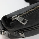 GUCCI GG Supreme Shoulder Bag PVC Black Silver 322279 Auth bs35450-10