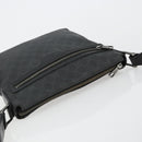 GUCCI GG Supreme Shoulder Bag PVC Black Silver 322279 Auth bs35450-6