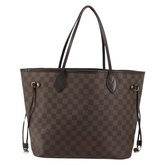 LOUIS VUITTON Damier Ebene Neverfull MM Tote Bag N51105 LV Auth bs35452