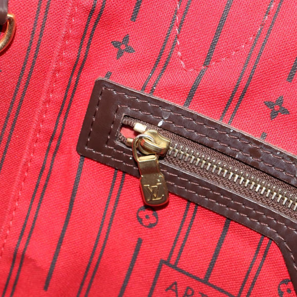 LOUIS VUITTON Damier Ebene Neverfull MM Tote Bag N51105 LV Auth bs35452