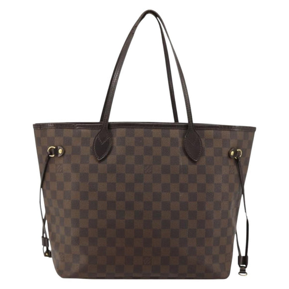LOUIS VUITTON Damier Ebene Neverfull MM Tote Bag N51105 LV Auth bs35452
