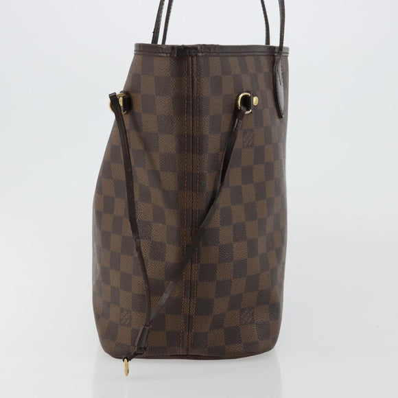 LOUIS VUITTON Damier Ebene Neverfull MM Tote Bag N51105 LV Auth bs35452
