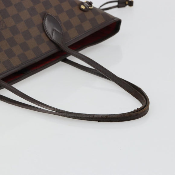 LOUIS VUITTON Damier Ebene Neverfull MM Tote Bag N51105 LV Auth bs35452