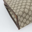 GUCCI GG Supreme Web Sherry Line Hand Bag PVC Beige Gold 010 378 Auth bs35454-16