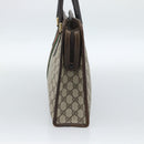 GUCCI GG Supreme Web Sherry Line Hand Bag PVC Beige Gold 010 378 Auth bs35454-4