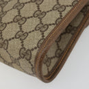 GUCCI GG Supreme Umhängetasche PVC Beige Gold 004 161 0670 Auth bs35455-12
