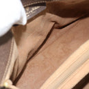 GUCCI GG Supreme Web Sherry Line Tasche PVC Beige Gold 116 02 076 Auth bs35456-16
