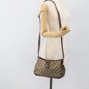 GUCCI GG Supreme Web Sherry Line Tasche PVC Beige Gold 116 02 076 Auth bs35456-23
