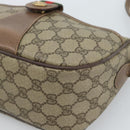 GUCCI GG Supreme Web Sherry Line Bag PVC Beige Gold 001 123 6177 Auth bs35457-14