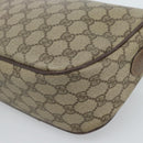 GUCCI GG Supreme Web Sherry Line Bag PVC Beige Gold 001 123 6177 Auth bs35457-16