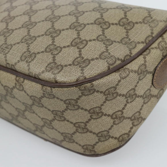 GUCCI GG Supreme Web Sherry Line Bag PVC Beige Gold 001 123 6177 Auth bs35457