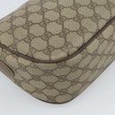GUCCI GG Supreme Web Sherry Line Bag PVC Beige Gold 001 123 6177 Auth bs35457-17