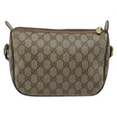 GUCCI GG Supreme Web Sherry Line Bag PVC Beige Gold 001 123 6177 Auth bs35457-2