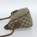 GUCCI GG Supreme Web Sherry Line Bag PVC Beige Gold 001 123 6177 Auth bs35457-3