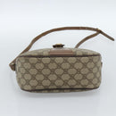 GUCCI GG Supreme Web Sherry Line Bag PVC Beige Gold 001 123 6177 Auth bs35457-5