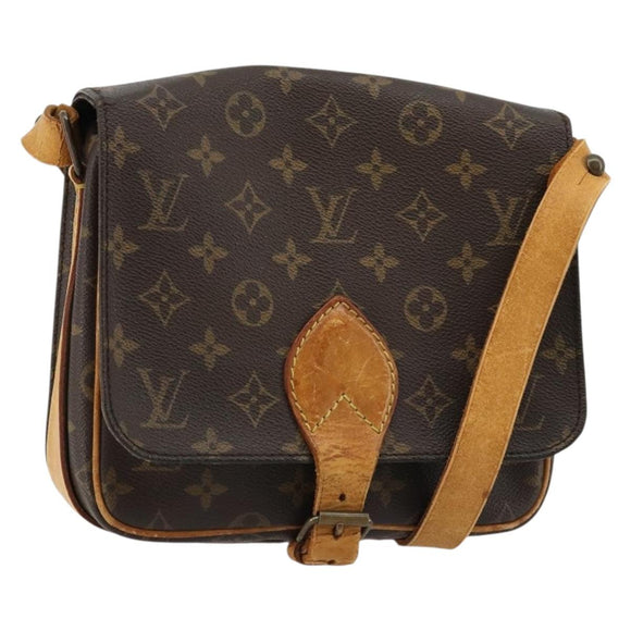 LOUIS VUITTON Monogram Cartouchiere MM Shoulder Bag M51253 LV Auth bs35459