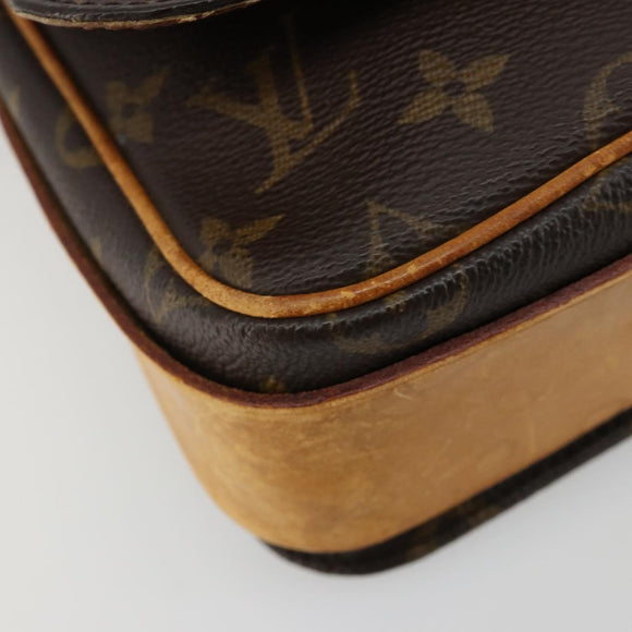 LOUIS VUITTON Monogram Cartouchiere MM Shoulder Bag M51253 LV Auth bs35459
