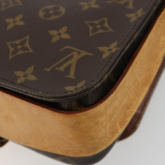 LOUIS VUITTON Monogram Cartouchiere MM Shoulder Bag M51253 LV Auth bs35459