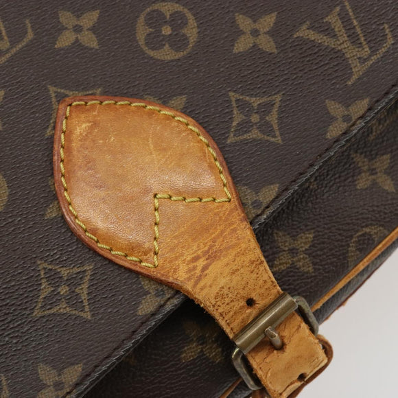 LOUIS VUITTON Monogram Cartouchiere MM Shoulder Bag M51253 LV Auth bs35459