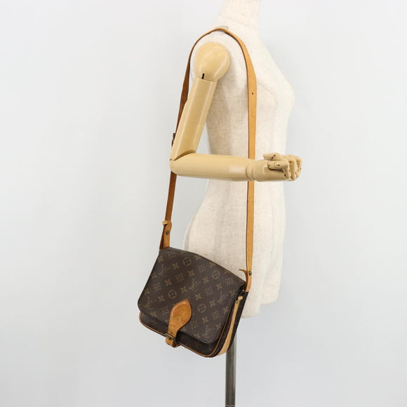 LOUIS VUITTON Monogram Cartouchiere MM Shoulder Bag M51253 LV Auth bs35459