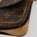 LOUIS VUITTON Monogram Cartouchiere MM Umhängetasche M51253 LV Auth bs35460-10
