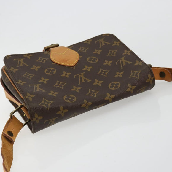 LOUIS VUITTON Monogram Cartouchiere MM Umhängetasche M51253 LV Auth bs35460