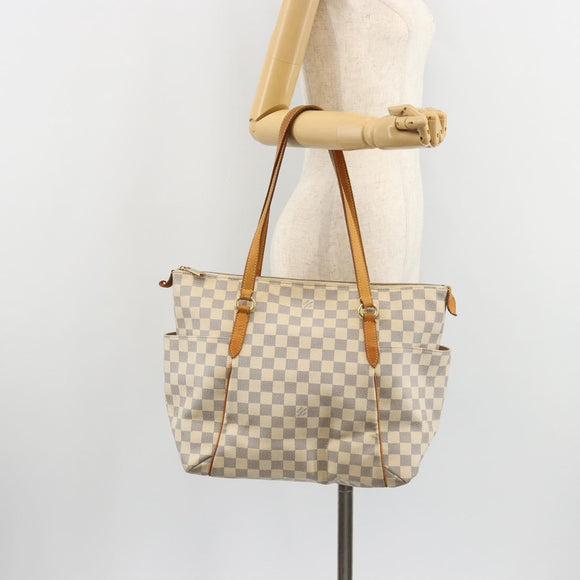LOUIS VUITTON Damier Azur Totally PM Tote Bag N41280 LV Auth bs35467