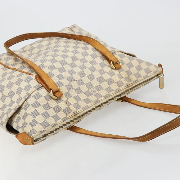 LOUIS VUITTON Damier Azur Totally PM Tote Bag N41280 LV Auth bs35467
