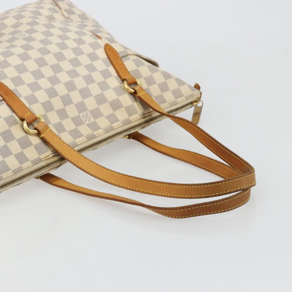 LOUIS VUITTON Damier Azur Totally PM Tote Bag N41280 LV Auth bs35467