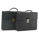 LOUIS VUITTON Taiga Serviette Kourad Business 2 Set Acajou Epicea Auth bs35468-1
