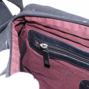 CHANEL Matelassé Schultertasche beschichtetes Canvas Schwarz Silber CC Auth bs35469-22