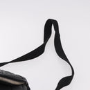 CHANEL Matelassé Schultertasche beschichtetes Canvas Schwarz Silber CC Auth bs35469-8